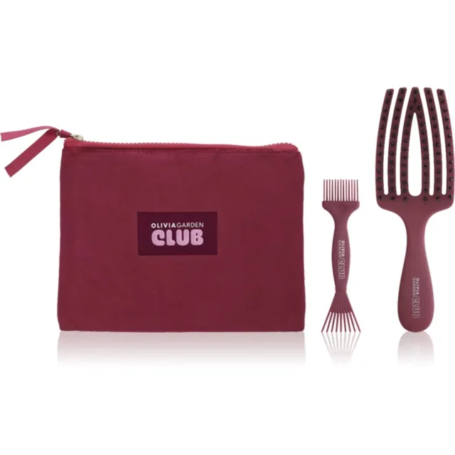 Olivia Garden Club The Gift dárková sada na vlasy Burgundy Edition 3 ks
