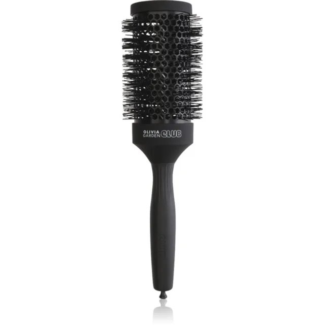 Olivia Garden Club The Glow Blowout Ceramic Round Brush Black kulatý kartáč na vlasy L 1 ks