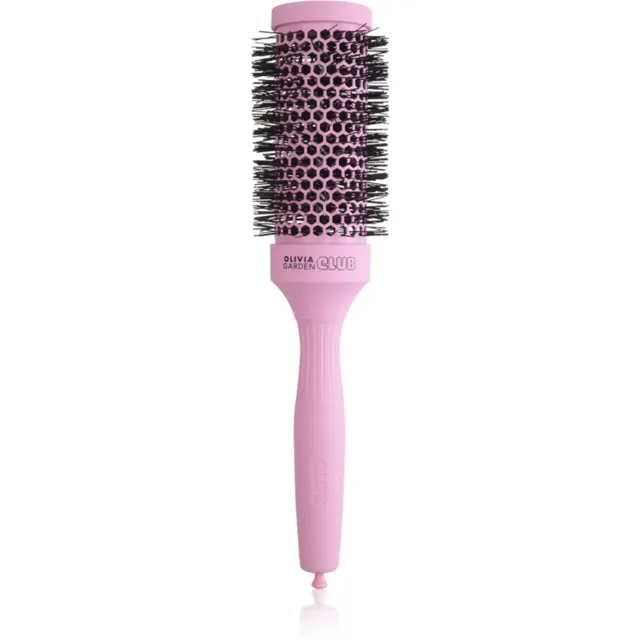 Olivia Garden Club The Glow Blowout Ceramic Round Brush Pink kulatý kartáč na vlasy M 1 ks