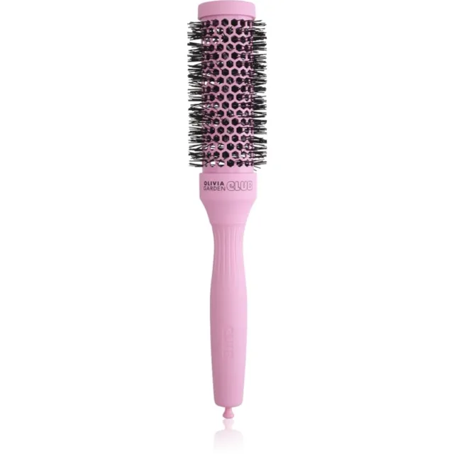 Olivia Garden Club The Glow Blowout Ceramic Round Brush Pink kulatý kartáč na vlasy S 1 ks