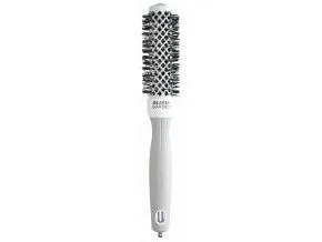 Olivia Garden Expert Blowout Shine White&Grey 25mm - Foukací kartáč