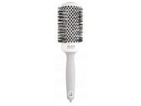 Olivia Garden Expert Blowout Shine White&Grey 45mm - Foukací kartáč
