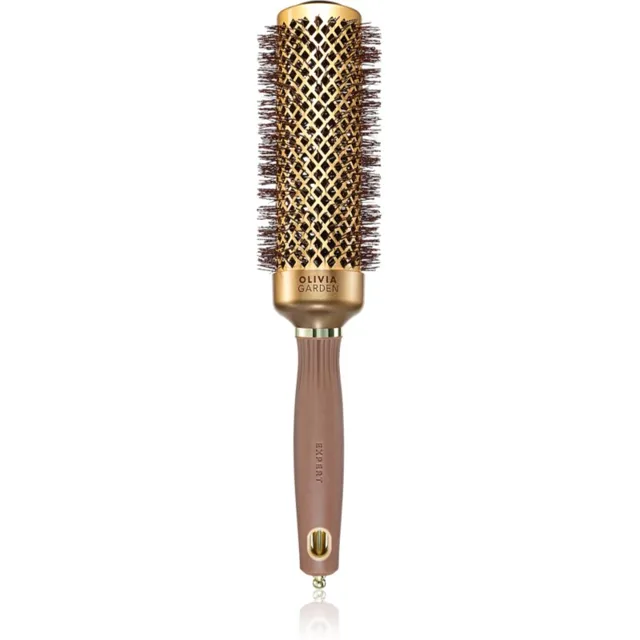 Olivia Garden Expert Blowout Speed Gold&Brown kulatý kartáč na vlasy 45mm 1 ks