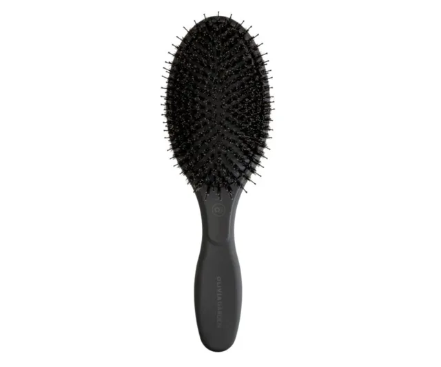 Olivia Garden Expert Care Oval Combo Boar&Nylon Black Label- Plochý kartáč kančí + nylon