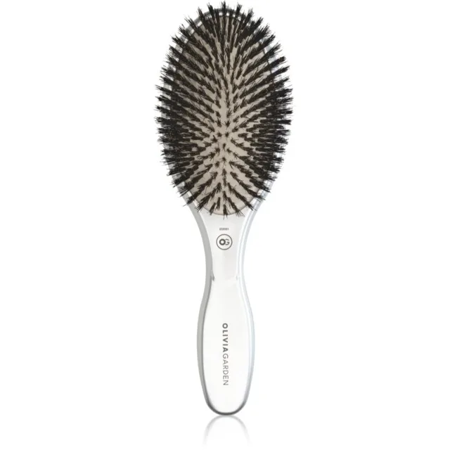 Olivia Garden Expert Care Oval kartáč na vlasy s kančími štětinami 1 ks