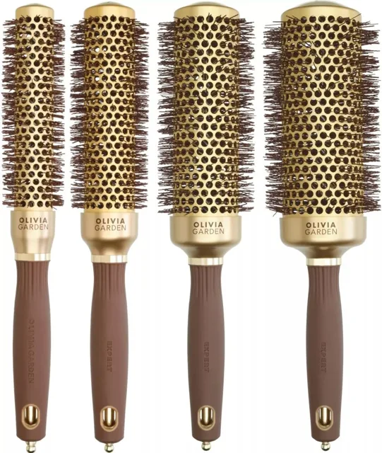 Olivia Garden Expert Speed Gold & Brown - Foukací kartáč Olivia Garden Expert Speed Gold & Brown: 25mm
