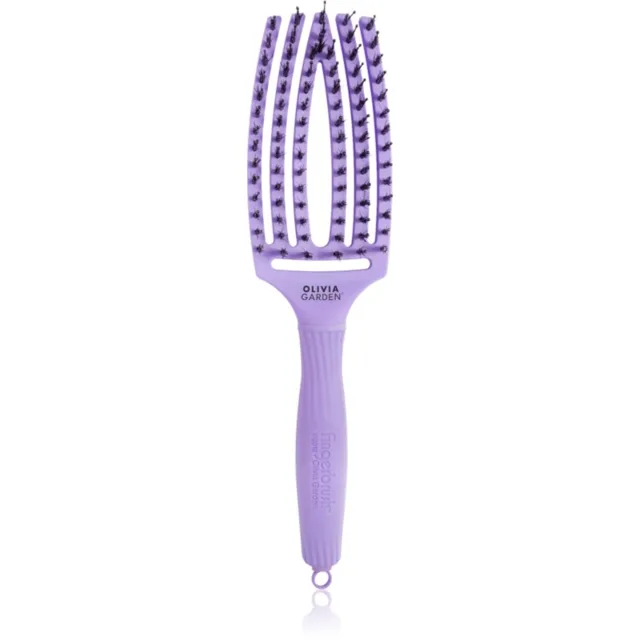 Olivia Garden Fingerbrush Bloom plochý kartáč Lavender 1 ks