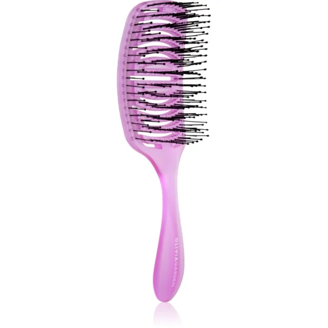 Olivia Garden iDetangle Pride plochý kartáč Purple 1 ks