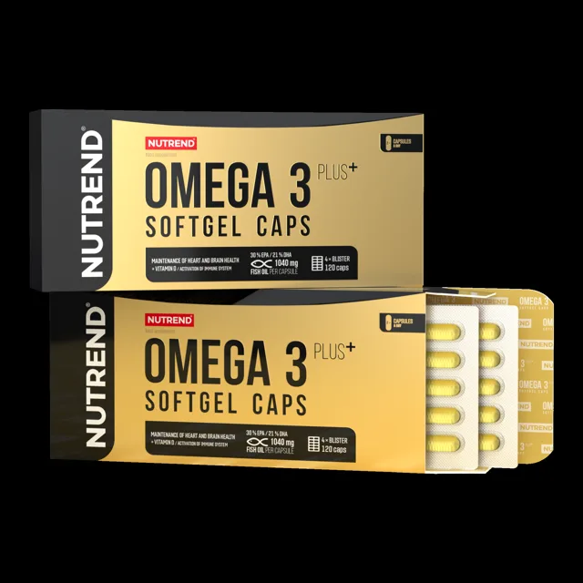 OMEGA 3 PLUS SOFTGEL CAPS, 120 kapslí