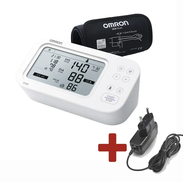 Omron M6 Comfort AFiB + adaptér