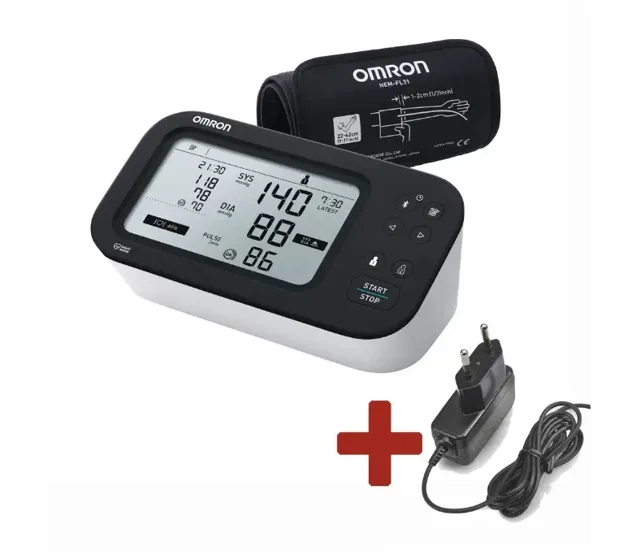 OMRON M7 Intelli IT s AFIB a bluetooth připojením +ZDROJ (SET), 5let záruka