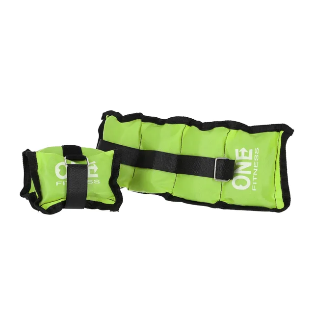 One Fitness Zátěže na zápěstí a kotníky WW01 2 x 0,7 kg zelené