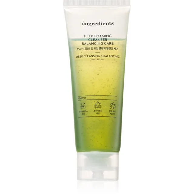 Ongredients Balancing Care Deep Foaming Cleanser zklidňující čisticí pěnivý gel proti nedokonalostem pleti 120 ml