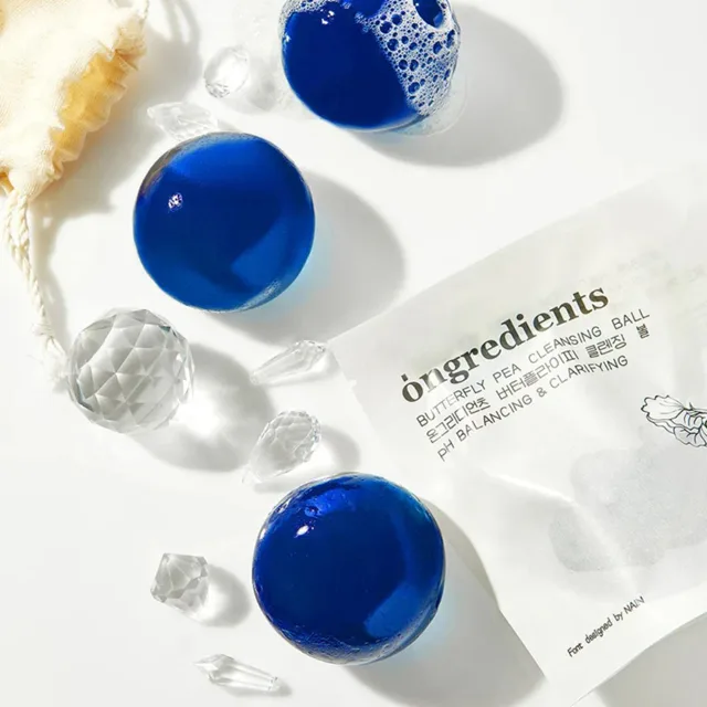 ONGREDIENTS - Butterfly Pea Cleansing Ball - Inovativní čisticí míček s modrým čajem - 110 g