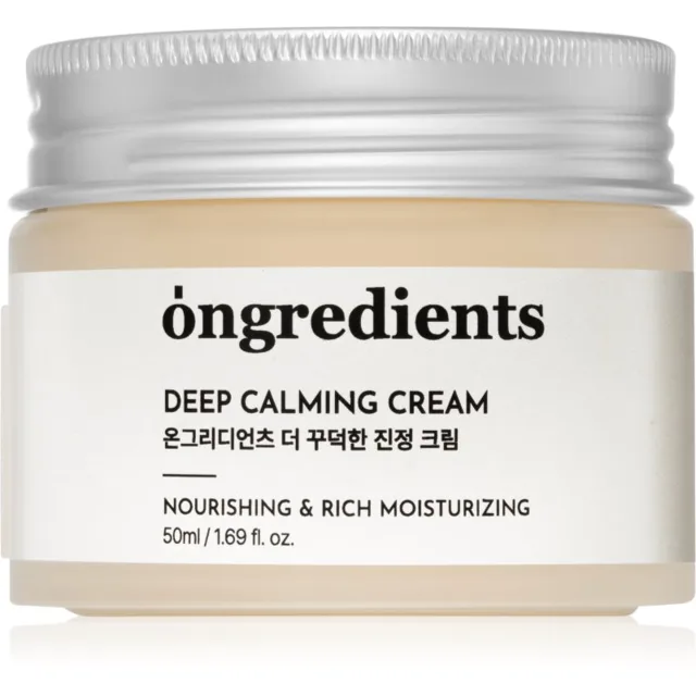Ongredients Deep Calming Cream zklidňující pleťový krém pro posílení kožní bariéry 50 ml