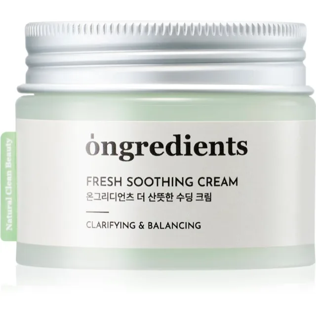 Ongredients Fresh Soothing Cream lehký hydratační gelový krém 50 ml