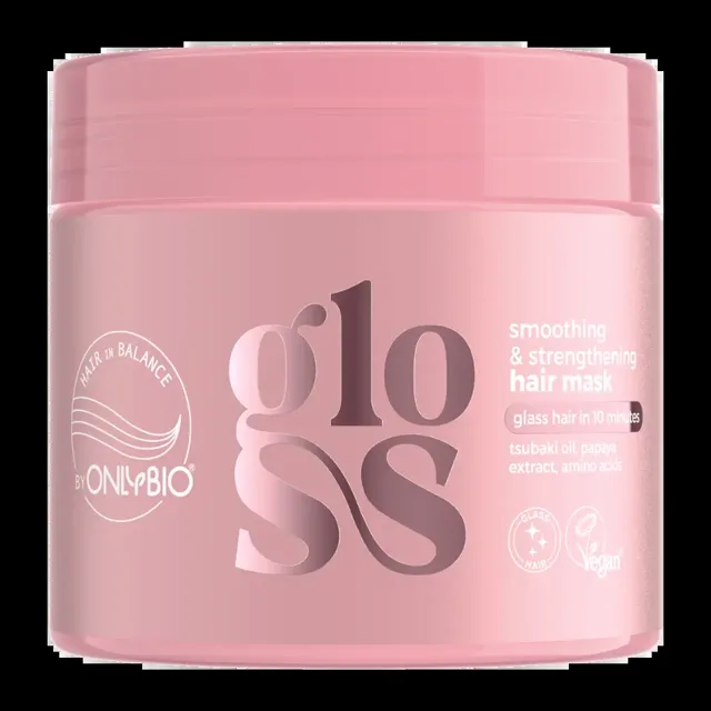 OnlyBio Vyhlazující a posilující maska na vlasy Gloss 280 ml