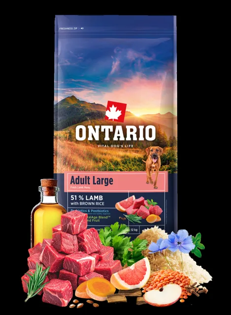 Ontario Adult Large Lamb & Brown Rice 12kg