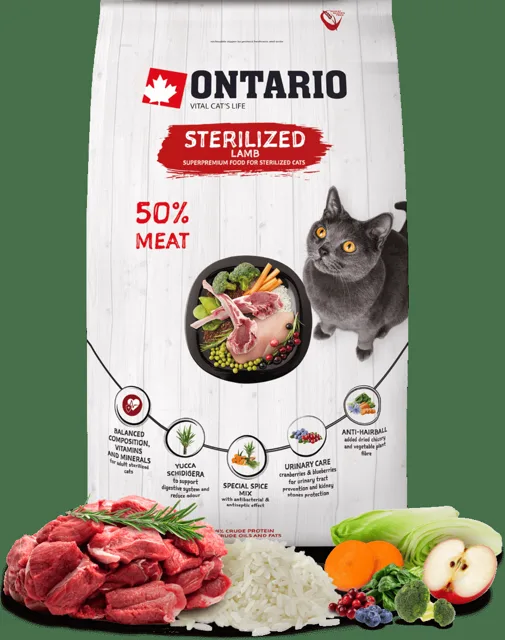 Ontario Cat Sterilised Lamb 0,4 kg