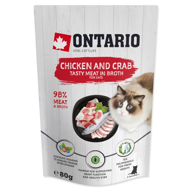 ONTARIO Kapsička kuřecí a krab ve vývaru 80 g