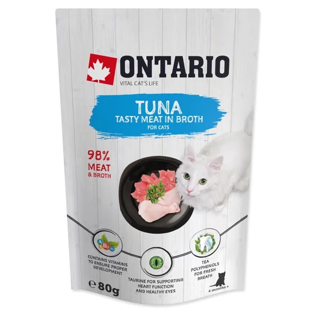 ONTARIO Kapsička tuňák ve vývaru 80 g