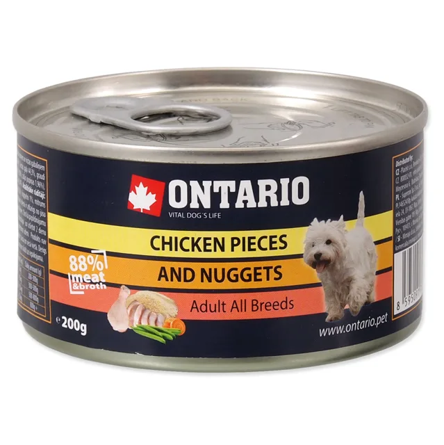 ONTARIO Konzerva kuřecí kousky a nugetky 200 g
