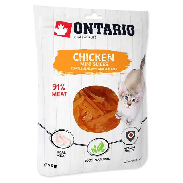 ONTARIO Kuřecí mini kousky pro kočky 50 g
