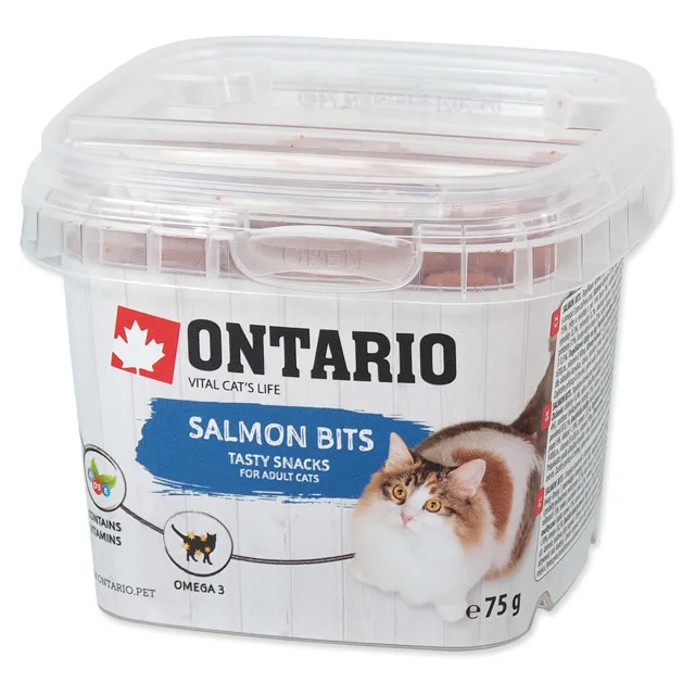 ONTARIO Lososové polštářky pro kočky 75 g