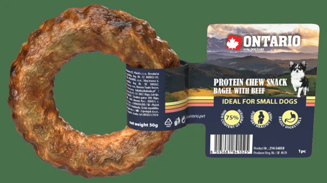 Ontario Protein žvýkací pamlsek bagel s hovězím