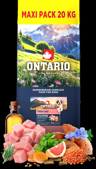 Ontario Puppy Large Chicken & Sweet Potatoes 20kg