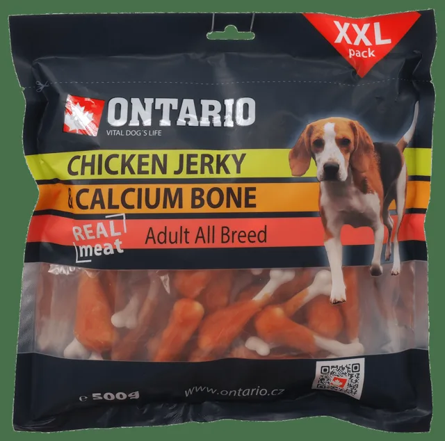 Ontario Snack Chicken Jerky + Calcium 500g