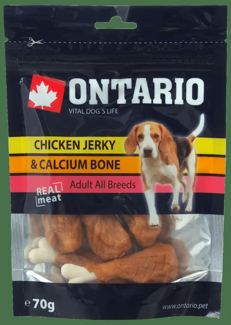 Ontario Snack Chicken Jerky + Calcium 70g