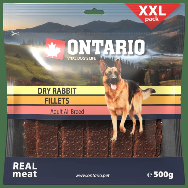 Ontario Snack Dry Rabbit Fillet 500g