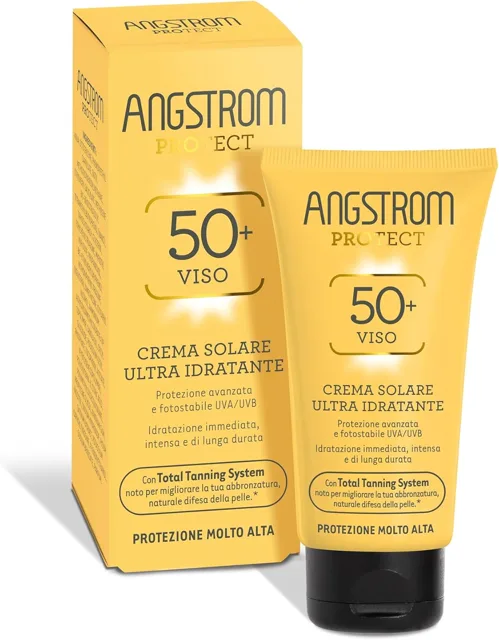 Opalovací krém na obličej Angstrom Protect SPF 50+, hydratační a zintenzivňující opálení 50 ml
