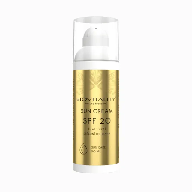 Opalovací krém SPF 20 – péče o pokožku na slunci 50 ml – Green idea