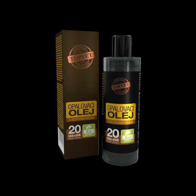Opalovací olej s astaxanthinem SPF 20 – 100 ml – Green idea