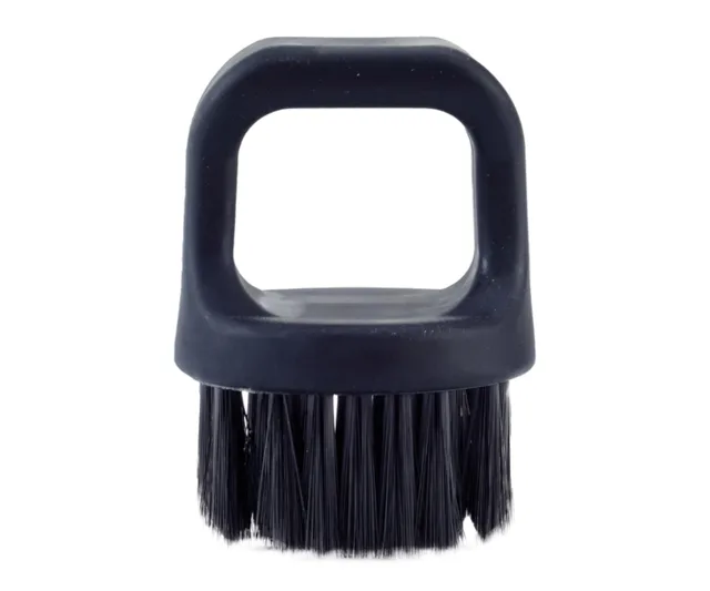 Oprašovací štětka Ragnar Barber Line - oválná, černá + dárek zdarma