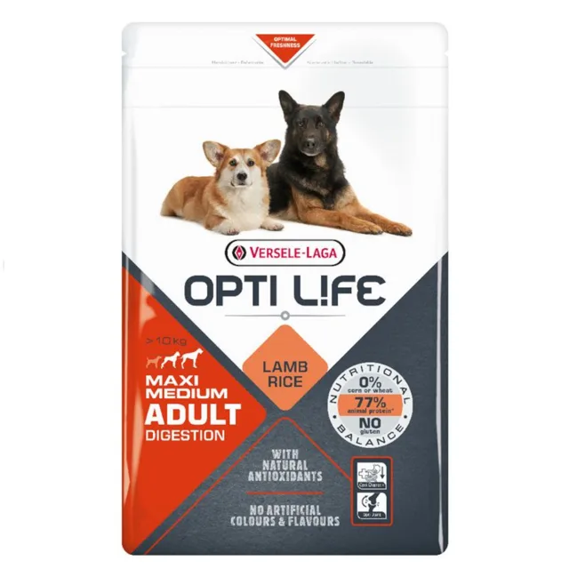 Opti Life Digestion Adult Medium a Maxi - výhodné balení 2 x 12,5 kg