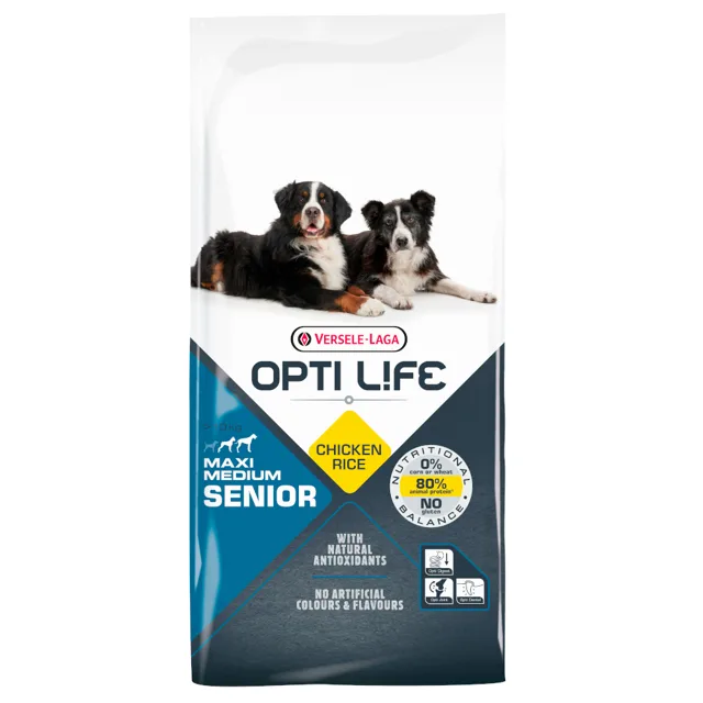 Opti Life Senior Medium & Maxi - výhodné balení 2 x 12,5 kg