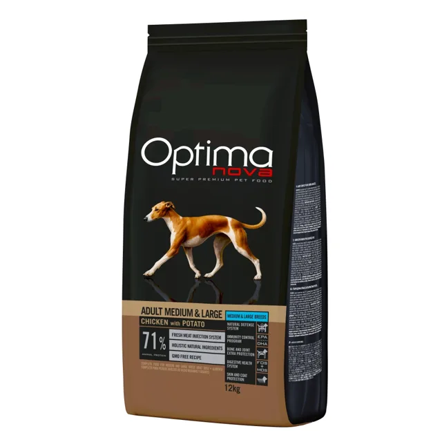 OPTIMAnova Dog Adult Medium & Large Chicken & Potato GF 12 kg