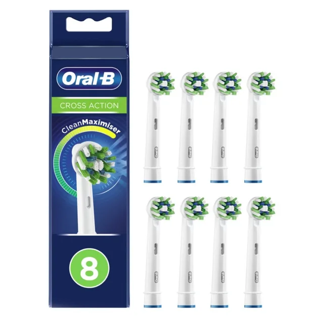Oral-B EB 50-8 CrossAction náhradní hlavice s Technologií CleanMaximiser 8 kusů