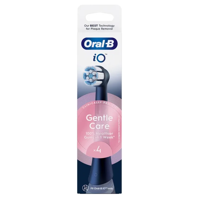 ORAL-B IO Gentle care black náhradní hlavice 4 kusy