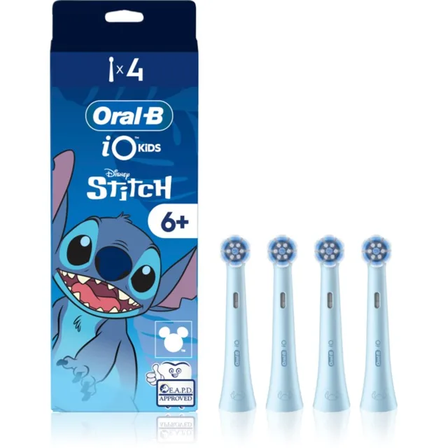 Oral-B iO Kids Disney Stitch náhradní hlavice pro zubní kartáček pro děti od 6let 4 ks