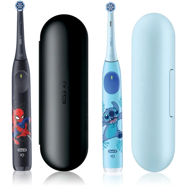 Oral-B iO Kids Marvel Spiderman & Disney Stich set 2 zubních kartáčků pro děti