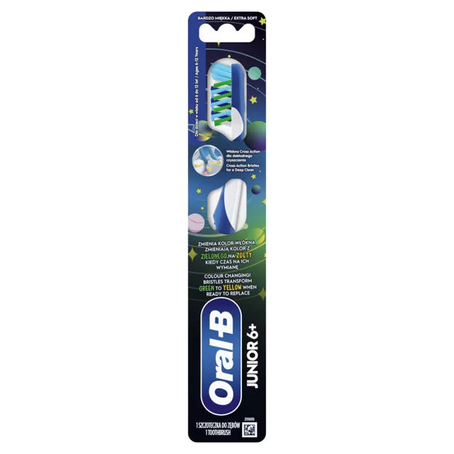 ORAL-B Junior Zubní kartáček pro děti 6 - 12 let Extra Soft 1 kus