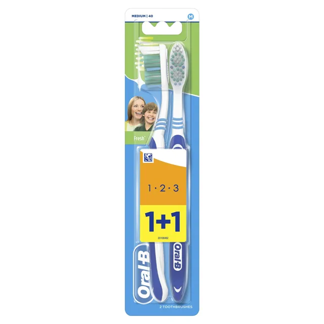 Oral-b Kartáček Natural Fresh 2ks - Medium