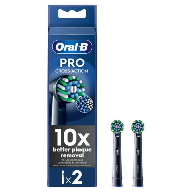 Oral B Náhradní hlavice Pro Cross Action EB50 Black 2 ks