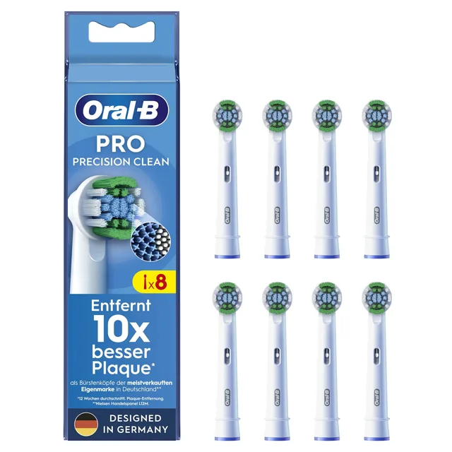 Oral B Náhradní kartáčkové hlavice Precision Clean EB20 8 ks