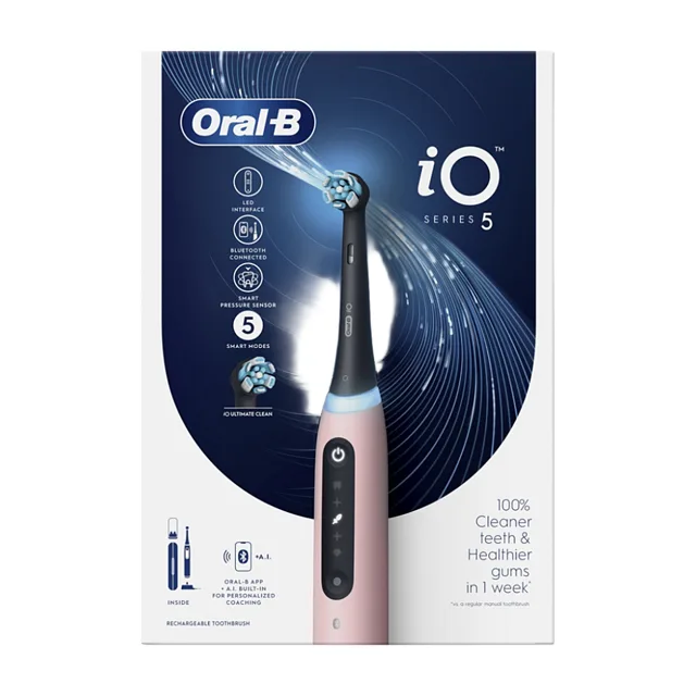ORAL-B Series iO 5 pink elektrický zubní kartáček