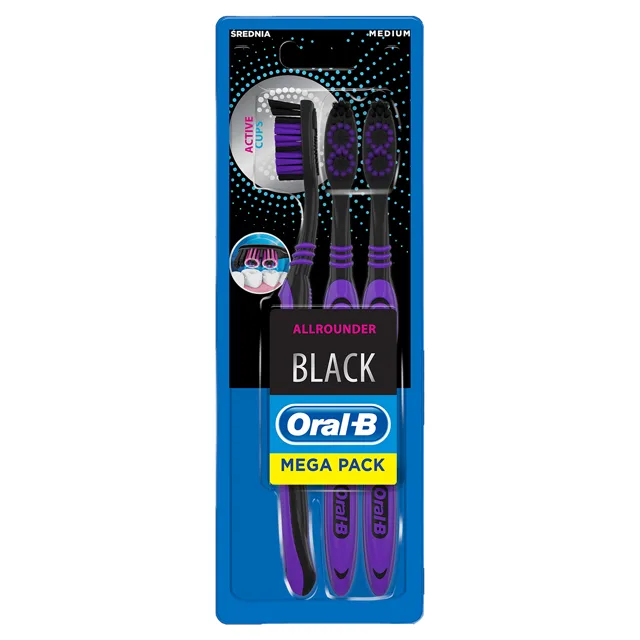 Oral B Zubní kartáček AllRounder Medium 3 ks